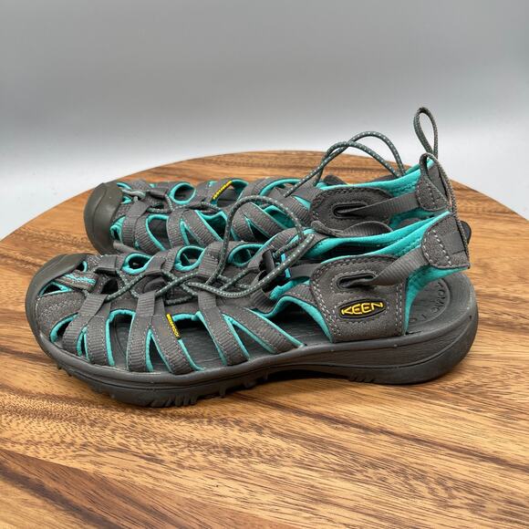Keen Whisper Sandals Womens Size 8 Gray Blue Casual Water Walking Trail Shoes - Picture 3 of 8